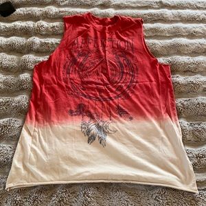 Affliction clothing sleeveless T-shirt